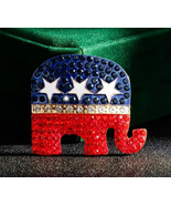 USA flag elephant pin brooch - €11,17 EUR