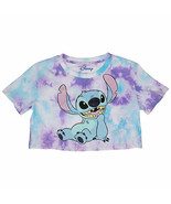 Disney&#39;s Lilo and Stitch Character Tye Dye Crop Top Tee Multi-Color - £21.49 GBP