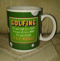 Golfing Coffee Mug Papel Freelance W Box The Golf Club Slice Hook Miracle - $19.80