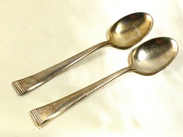 Vintage  set of 2 G.L. 100 Silver plated Tea Spoons - $25.99