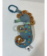 Jellycat Under the Sea Seahorse Baby Toy Rattle Chime Clip Blue Orange D... - £11.21 GBP