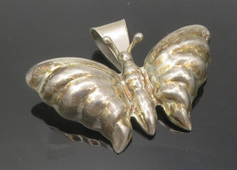 Los Ballesteros Mexico 925 Silver - Vintage Hollow Butterfly Brooch Pin - BP4462 - £77.35 GBP