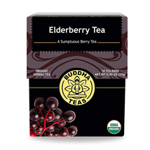Buddha Tea Organic Elderberry Tea, 18 Tea Bags - £8.33 GBP