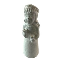 Isabel Bloom Concrete Sculpture Figure Statue Choir Angel Bells 5.75 in ... - $18.26