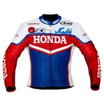 Honda CBR MOTOGP MOTORCYCLE/MOTORBIKE Leather Race Jacket - $231.37 CAD