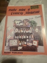 Make Mine a Country Miniature  Dale Burdett Cross Stitch - $6.60