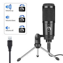 High Sampling Rate Home Computer Game Live K Song Recording USB Condenser Microp - £88.14 GBP
