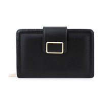 Multi-Functional Solid Color Pu Women&#39;s Wallet Short  Clutch Wallet - $30.50