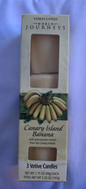 Lot of 3 Yankee Candle World Journeys Canary Island Banana Votive Candles NEW - £40.08 GBP