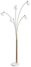 Taliya Champagne / White - Metal Arc Lamp - £162.81 GBP