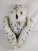 Snowy Owl Furry Folk Hand Puppet Folkmanis White Head Spins Soft Plush Toy Owl - £20.09 GBP