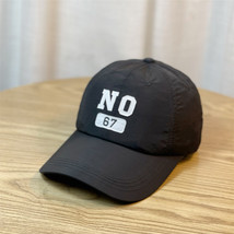 Spring And Summer Casual Wide-Brimmed Quick-Drying Baseball Hat Patch Letter Sun - £9.40 GBP