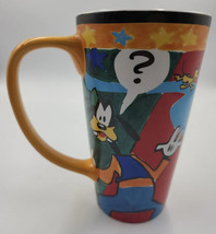 Mickey DISNEY Store Mug Cup Retro Mickey Water Color Art Tall Ceramic - £6.78 GBP