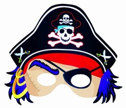 Pirate&#39;s Treasure Masks 8ct - $37.88 MXN