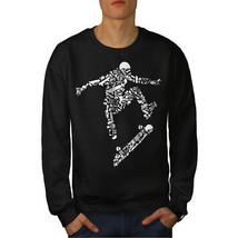 Wellcoda Skateboard Trick Sport Mens Sweatshirt,  Casual Pullover Jumper - £25.25 GBP+