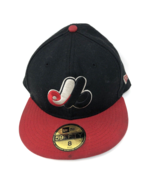 VTG Montreal Expos New Era 59FIFTY Hat Size 8 Cooperstown Collection Woo... - £17.57 GBP