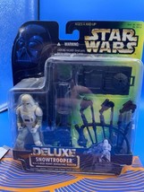 Star Wars Snowtrooper Deluxe Power Of The Force 1996 Kenner Action Figure - $7.70