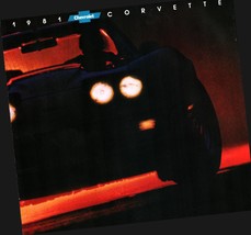 1981 Corvette Original Car Sales Brochure New Chevrolet book and poster - £17.72 GBP