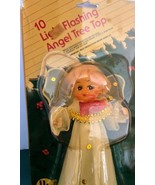 Vintage 10-Light Flashing Tree-Top Angel Christmas 8&quot; Tall w Original Pa... - $369.07 MXN