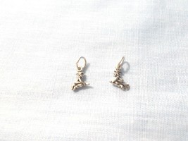 WICKED WITCH FLYING ON BROOMSTICK 3D TINY 925 STERLING SILVER CHARM 1cm ... - $7.50