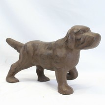 Cast Iron Irish Setter Puppy Door Stop 15&quot; Long x 8&quot; Tall x 4 1/2&quot; W  12... - $84.27