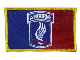 U.S. Military 173rd Army Airborne Flag Wholesale lot of 3 Iron On Patch - $4.99
