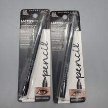 Maybelline 2 Pack Lasting Drama By EyeStudio Waterproof Gel Pencil 602 Charcoal - £8.13 GBP