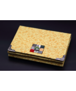 Korean Hanbok Fabric Business Card Case Yellow Dragonfly Flower Tortoise - $550.81 MXN