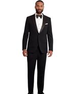 IKE Behar Super 120's Luxury Wool Fabric 1B Peak Slim Fit Tuxedo (as1, N... - $293.02
