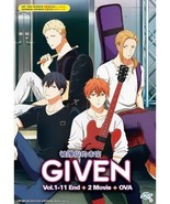 GIVEN VOL.1-11END + 2 MOVIE + OVA DVD All Region ENGLISH DUBBED SHIP FROM USA - €23,74 EUR