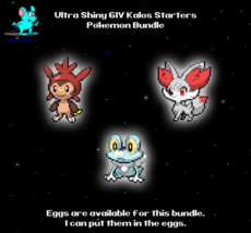 ✨ Shiny 6IV ✨ Kalos Starters with Master Balls Bundle Pokemon for Scarlet Violet - £4.47 GBP