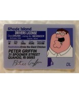 Peter Griffin Family Guy Rhode Island Drivers License Novelty ID Animate... - £6.99 GBP