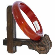 2.4&quot; China Certified Nature Red Agate Jade Red Women&#39;s Bangle Bracelets 4410 - £35.50 GBP