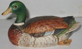 Vintage UCTCI Beautiful Male Mallard Duck Porcelain Figurine Made in Japan - £14.98 GBP