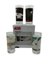 Disney Star Wars Starfighters Set of Four Glasses Glassware in Original Box - £22.13 GBP