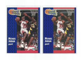 Michael Jordan (Chicago Bulls) 1991-92 Fleer League Leaders Card #220 - £7.63 GBP