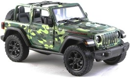 5 Inch - 2018 Jeep Wrangler Rubicon Soft Top - 1/34 Scale Model - Camo Green - £13.23 GBP