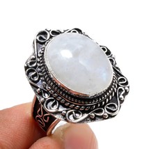 Rainbow Moonstone Gemstone Fashion Ethnic Gifted Vintage Ring Jewelry 8&quot; SA 2043 - £3.89 GBP