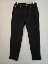 Riders Black Denim Jeans Womens 12M 100% Cotton - $17.71