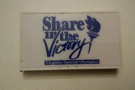 001 Rare Virginia Special Olympics Share in the Victory Vintage Barlow Tape USA - £11.98 GBP