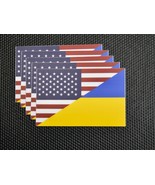 USA Ukraine Friendship Flag 5-Piece Sticker Set Slava Ukraini FCK PTN - $138.22 MXN