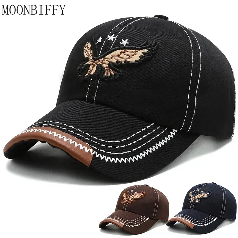 Eagle Embroidered Baseball Cap Men Hat 2024 Outdoor Golf Caps Women Men ... - $12.74