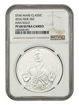 Niue: 2016 Star Wars Han Solo $2 NGC Proof 68 UCAM (With Box and COA) - £152.05 GBP