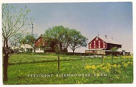 President Eisenhowers Farm Gettysburg PA vintage Postcard Unused - £4.57 GBP