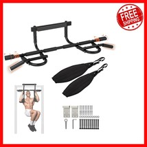 Multi-Functional Doorway Pull-Up Bar with Ab Straps - Perfect for Home W... - $878.55 MXN