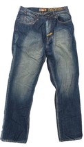 AKADEMIKS Jeans Men&#39;s Size 34x31 Blue Cotton Streetwear Denim Pants - £19.49 GBP