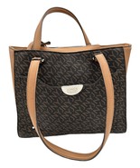 Jones New York Felicity Signature Satchel in Brown &amp; Tan Handbag Purse - $1,083.31 MXN