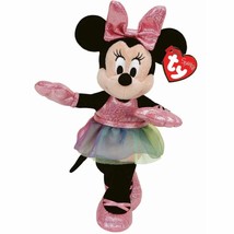 Disney Ty Sparkle Minnie Ballerina Plush Stuffed Doll Toy - £15.72 GBP