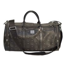 MCM Visetos Weekender Travel Bag Black Monogram Leather 50cm Large Size ... - €1.097,44 EUR