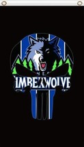 Minnesota Timberwolves Skull Flag 3X5Ft Polyester Best Flag Collector Digital Pr - £13.51 GBP